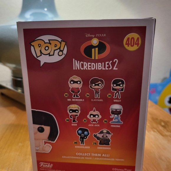 Disney Pixar Incredibles 2 Edna Jack-Jack 2018 Summer Convention Exclusive Pop - Picture 3 of 11